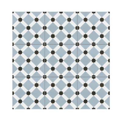 Serie TOLEDO, Cadiz Azul Feinsteinzeug 20×20 / 0,8 cm (R9), Preis: 45,00 € / m² *