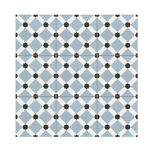 Serie TOLEDO, Cadiz Azul Feinsteinzeug 20×20 / 0,8 cm (R9), Preis: 45,00 € / m² *