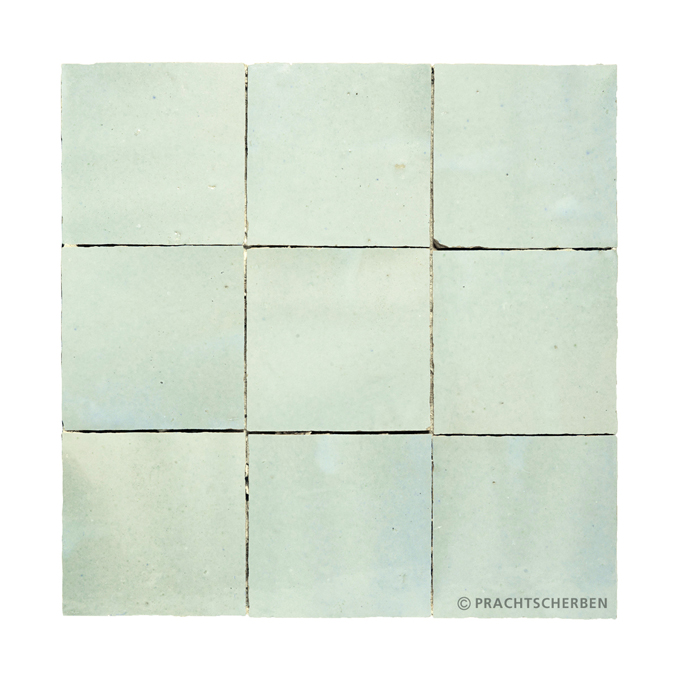 ZELLIGES aus Marokko, glasierte Terracotta, Aqua Clair Nr. 31 , 10×10 / 1,0 cm, Preis: 149,00 € / m² *