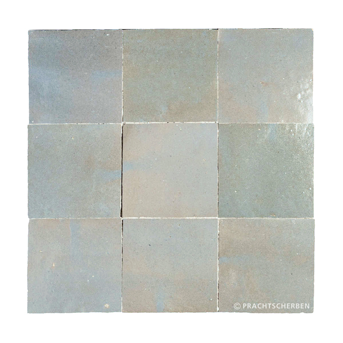 ZELLIGES aus Marokko, glasierte Terracotta, Gris Lavande Nr. 12 , 10×10 / 1,0 cm, Preis: 149,00 € / m² *