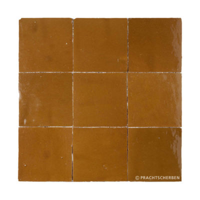 ZELLIGES aus Marokko, glasierte Terracotta, Miel Nr. 14 , 10×10 / 1,0 cm, Preis: 140,00 € / m² *