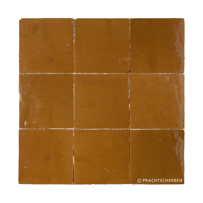 ZELLIGES aus Marokko, glasierte Terracotta, Miel Nr. 14 , 10×10 / 1,0 cm, Preis: 149,00 € / m² *