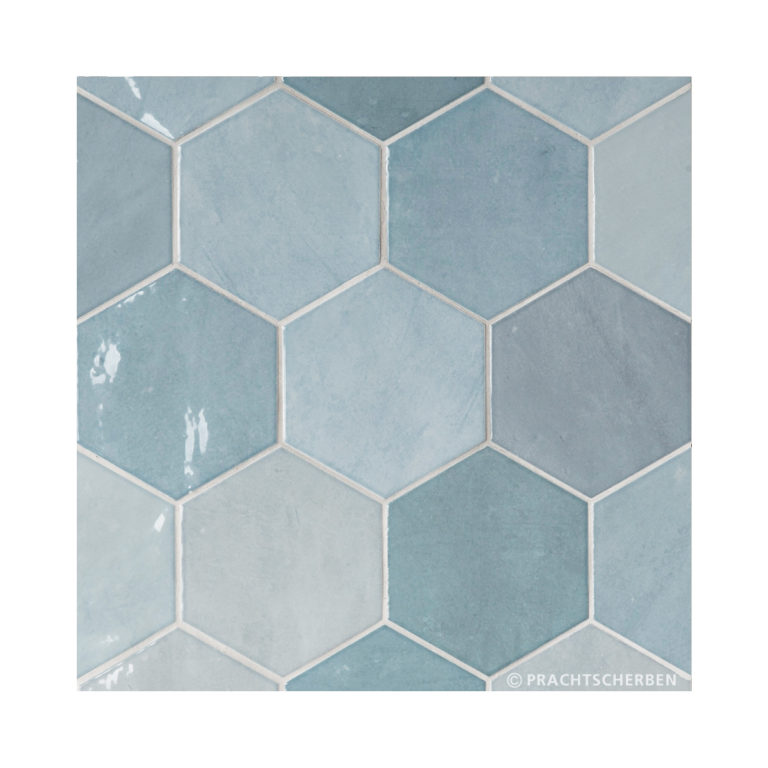 Serie ZAHARA HEX, Aqua, 10,8×12,4 cm Preis: 129,00 € / m² *