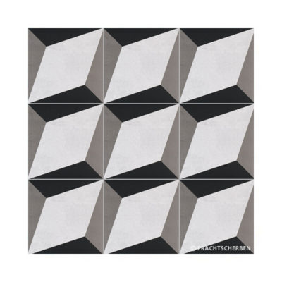 Serie GEO, Cube Gris Feinsteinzeug 20×20 / 0,9 cm (R10), Preis: 81,00 € / m² *